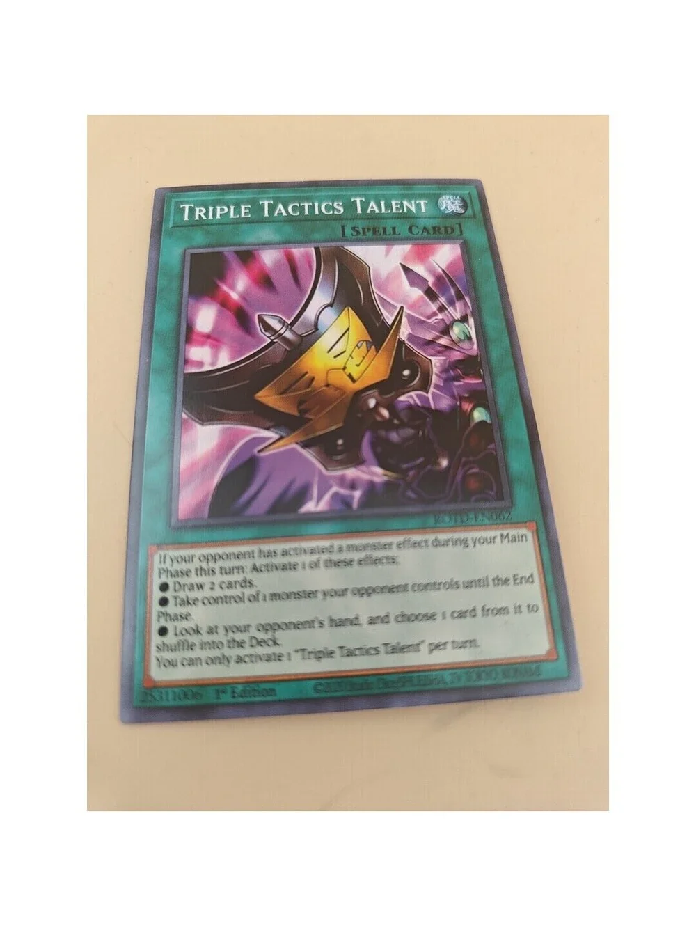 Yu-Gi-Oh! Triple Tactics Talent ROTD-EN062 Secret Rare 1st Edition